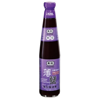 黑龍 薄鹽黑豆蔭油膏